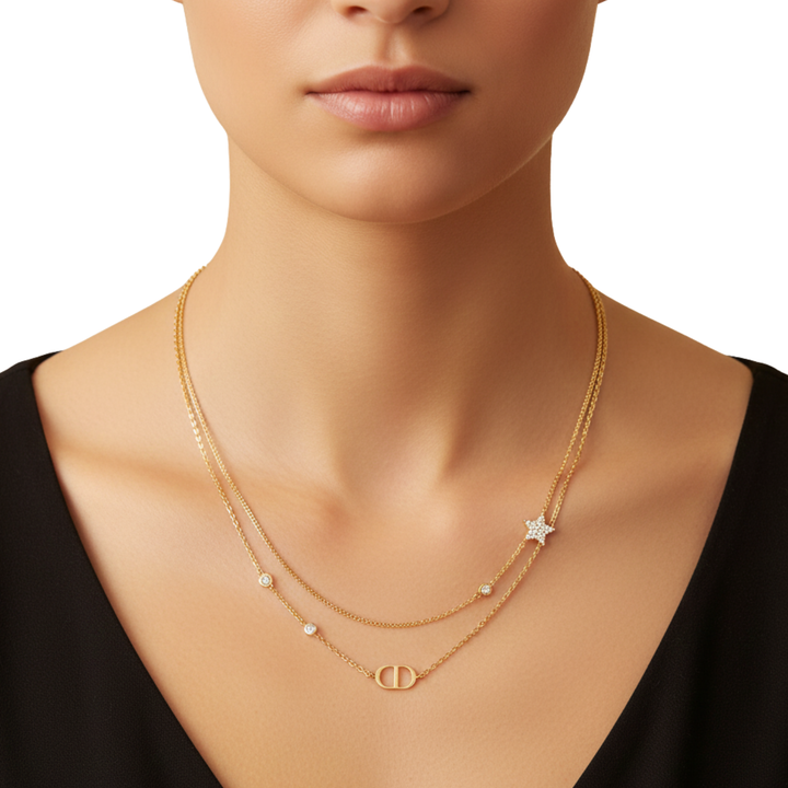 Dior - Petit CD Double Necklace