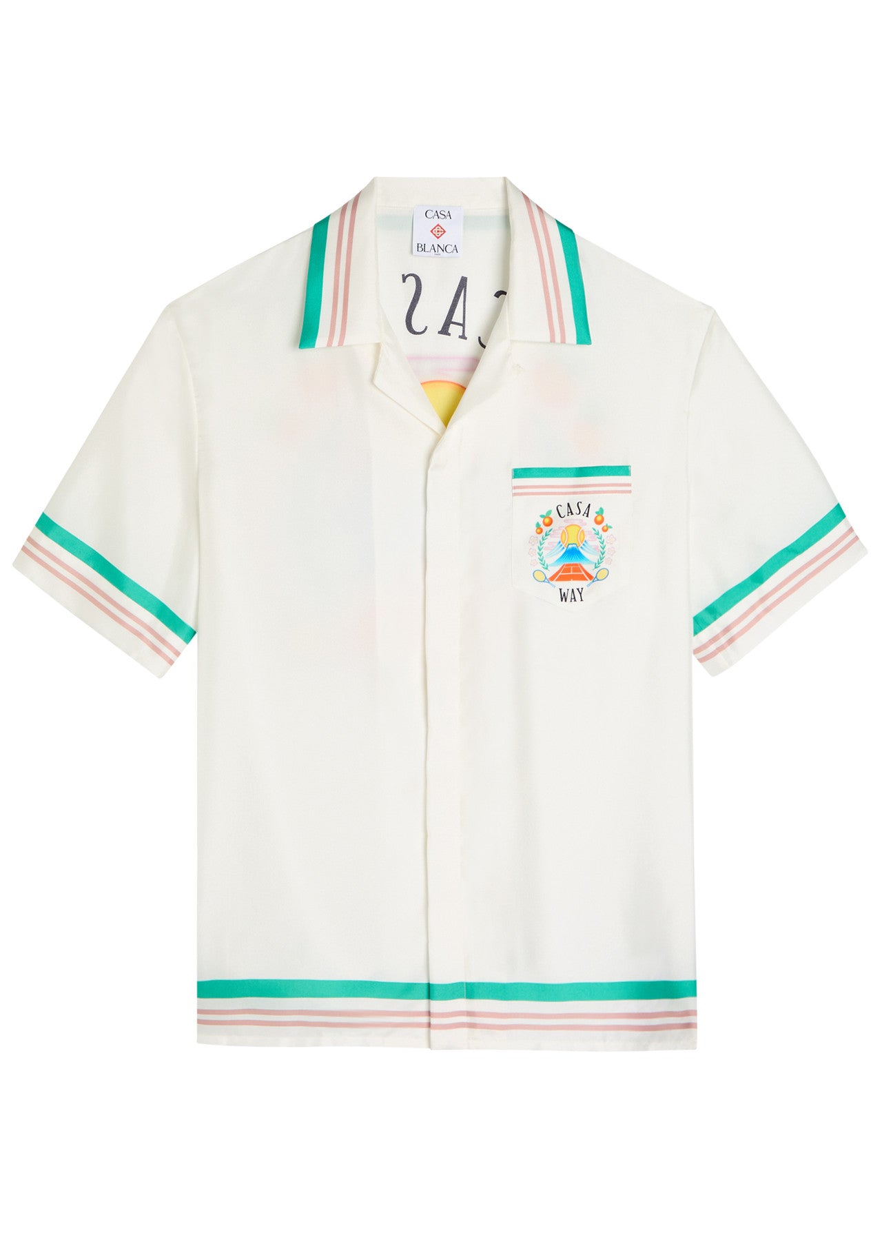 Casablanca - Printed Silk Twill Shirt