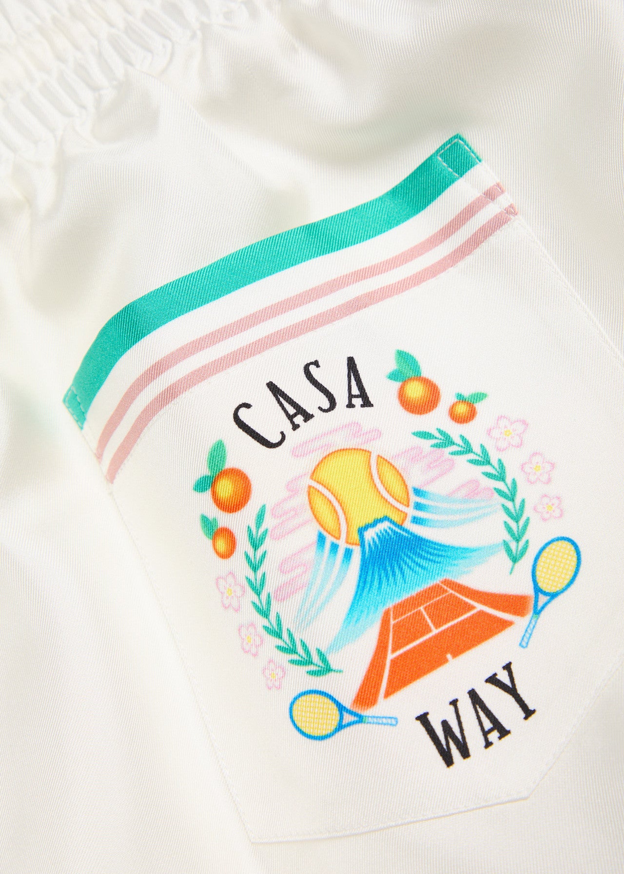 Casa Blanca - Printed Silk Twill Short