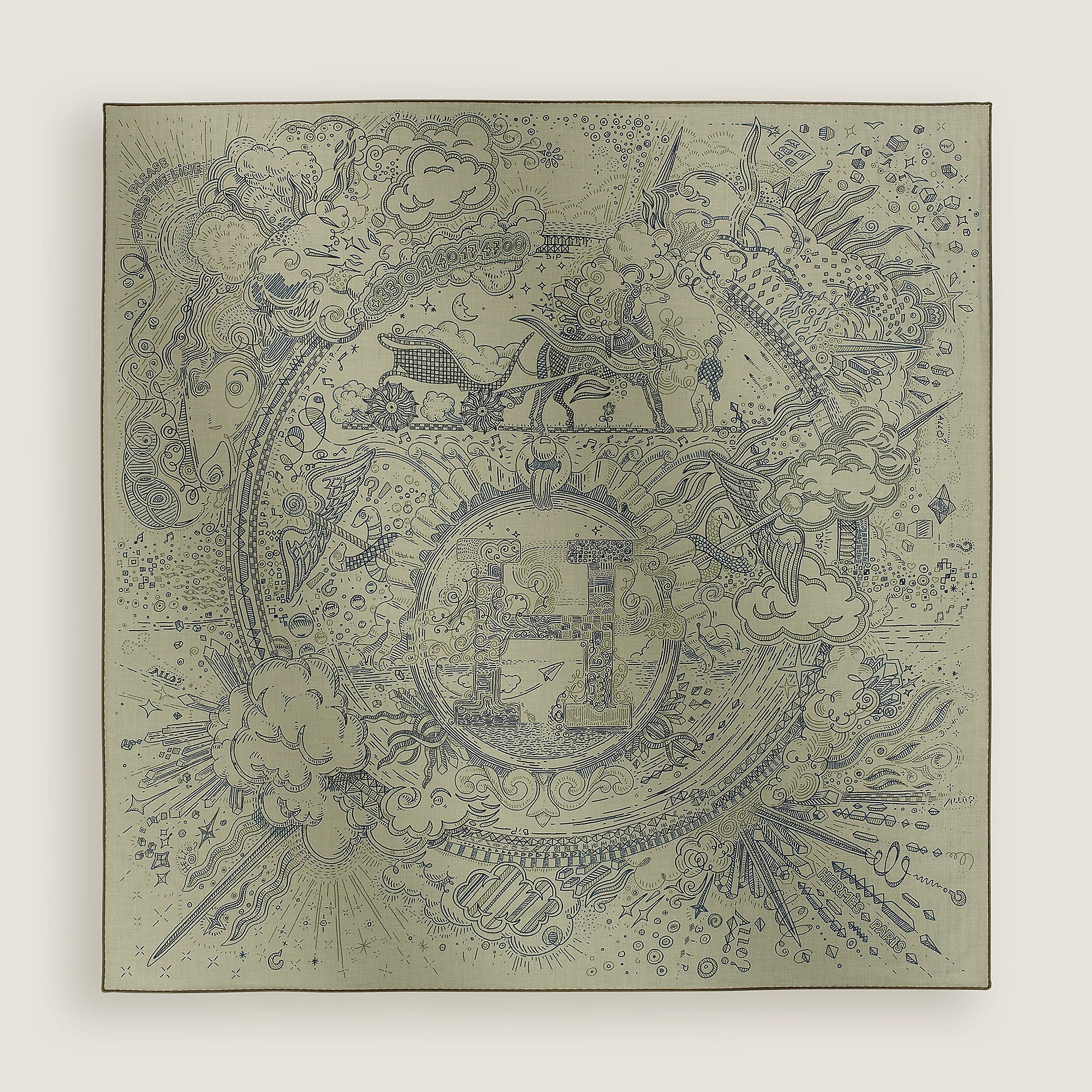 Hermes - Please Hold The Line Scarf 100