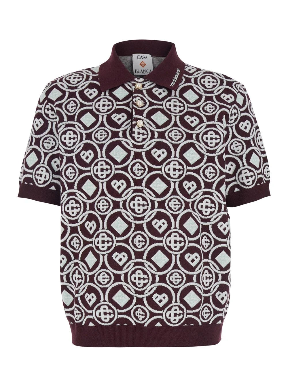 Casablanca - Monogram Knit Polo Shirt