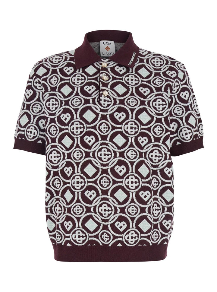 Casablanca - Monogram Knit Polo Shirt