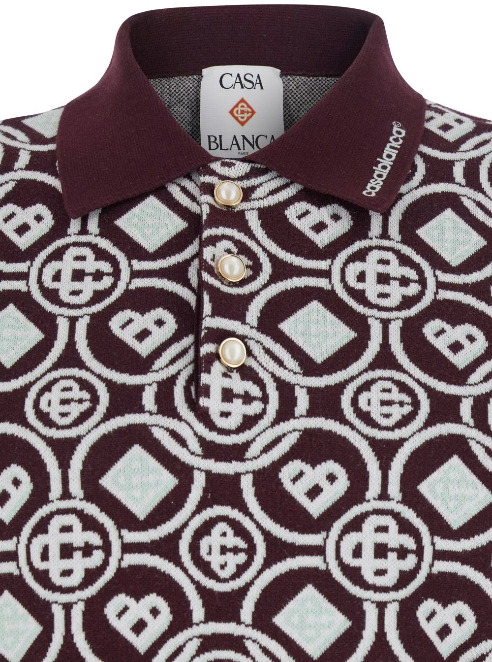 Casablanca - Monogram Knit Polo Shirt