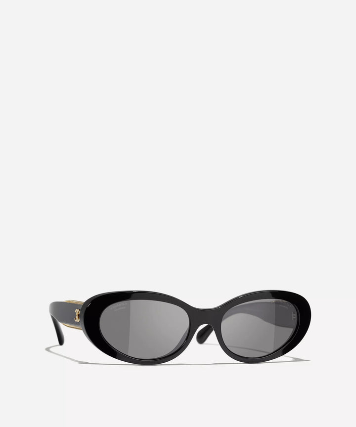 Chanel - Oval Acetate Sunglasses